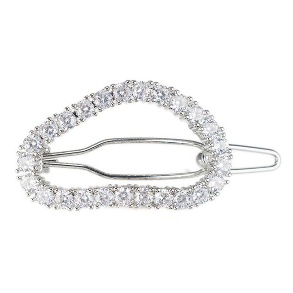 New CZ By Kenneth JayLane Misshaped Oval Hair Pin